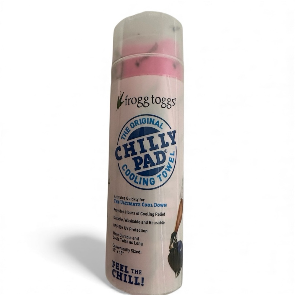 Frogg Toggs Pink Cooling Towel size 33x13 NWOT
